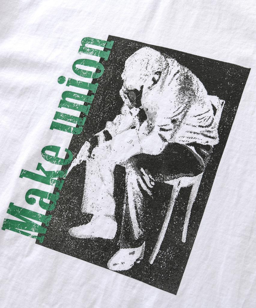 AMOU Trouble Half T-Shirts White