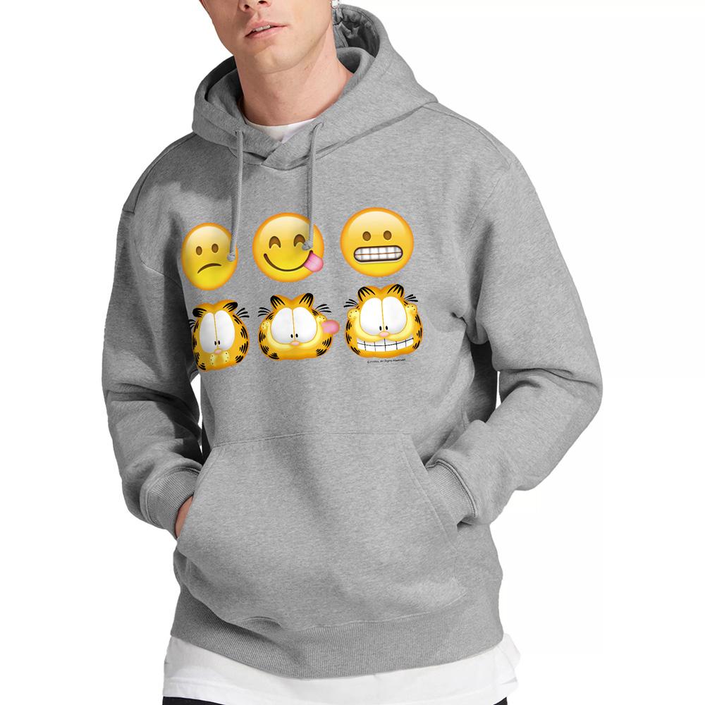 Garfield Mens Emoji Hoodie