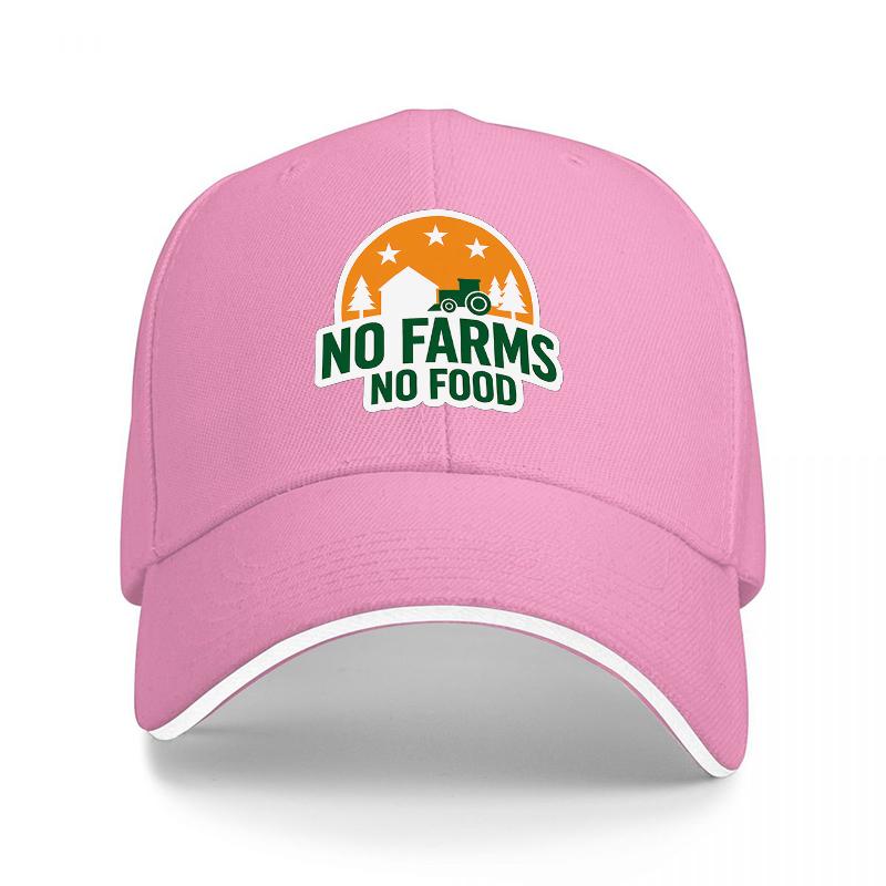 NO FARMS NO FOOD Farming Lifestyle Baseball Cap with Tractor and Sunset Design for Adults Outdoor Enthusiasts