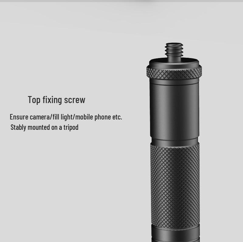Multifunctional Outdoor Tripod: Aluminum Alloy Spike with Ball Head for Camping, Lighting, and Camera/Live Streaming