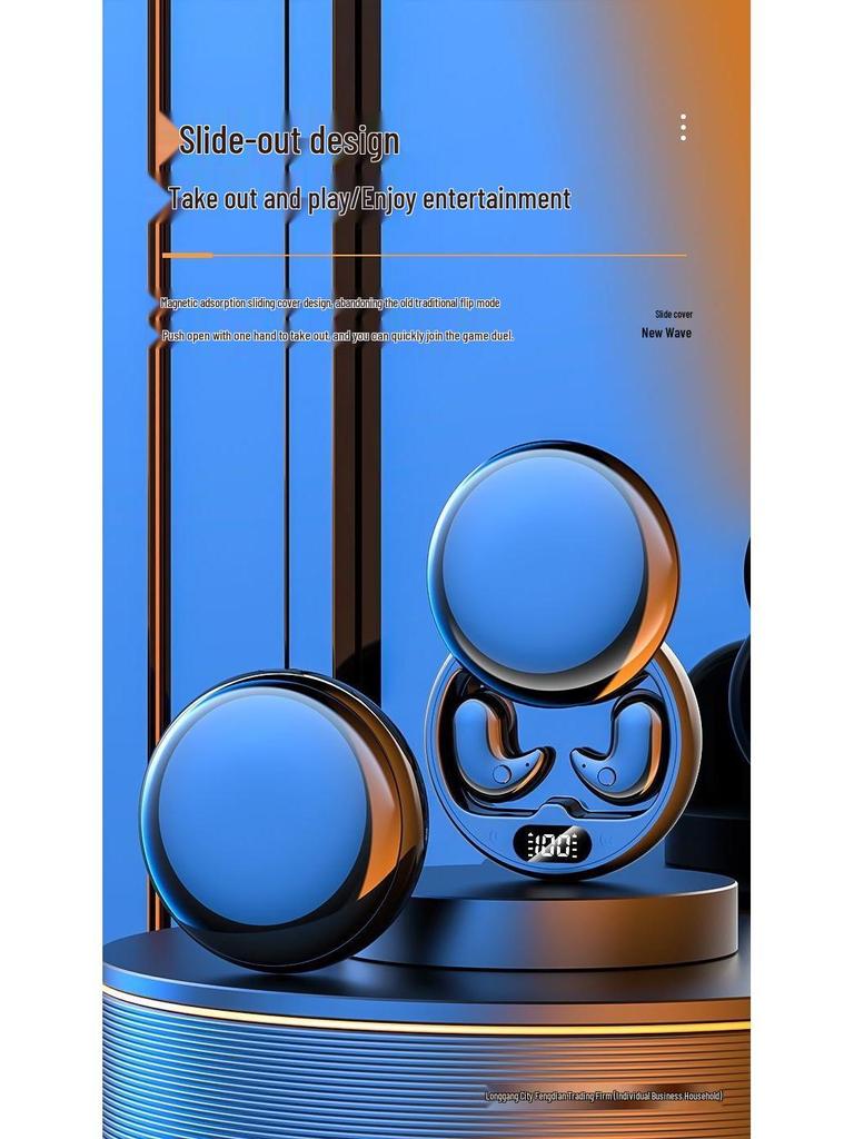 2025 Ultra-Thin Wireless Bluetooth Sleep Headphones: Comfortable, Non-Pressing In-Ear Design with Super Long Battery Life.