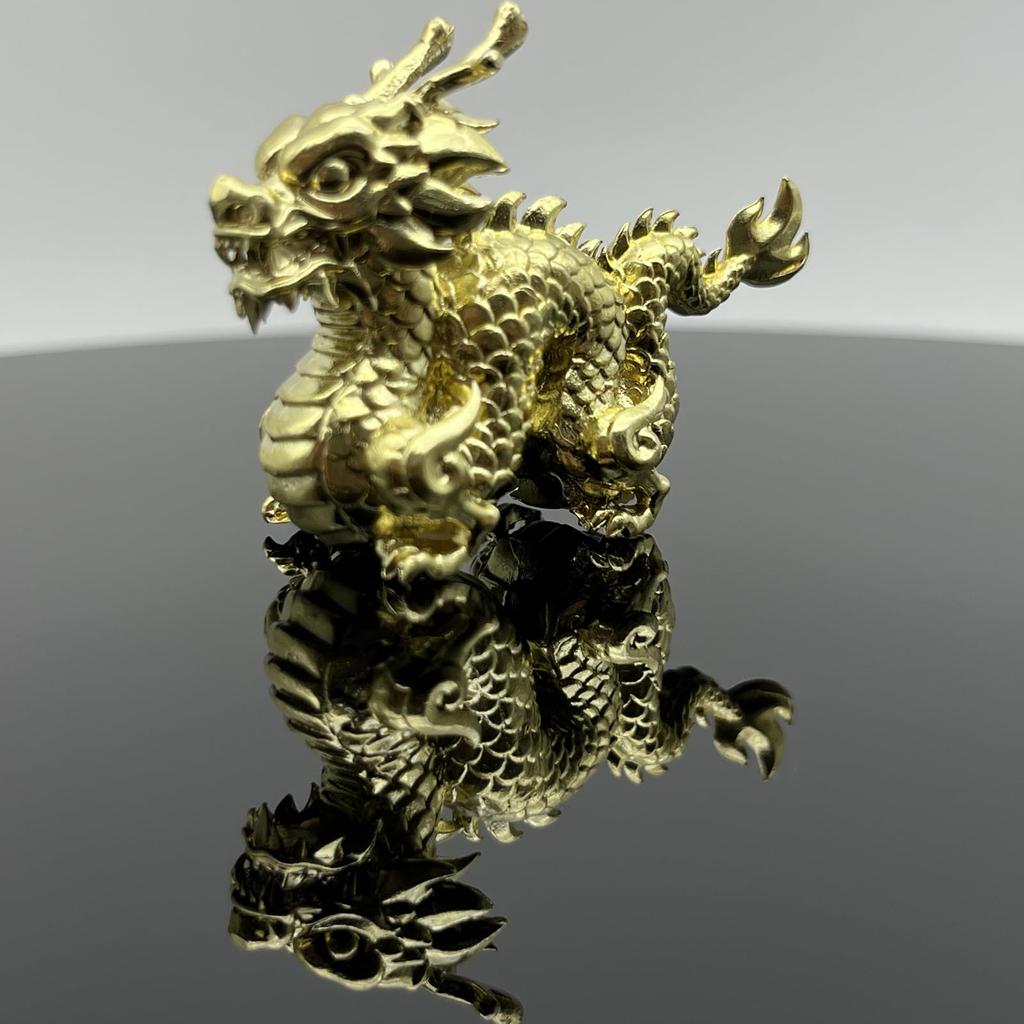 RemeeHi Dragon Copper Feng Shui Good Luck Zodiac Lucky Reiwa Feng Shui Auspicious Good Good Feng Shui Feng Increased Golden Small Golden Dragon