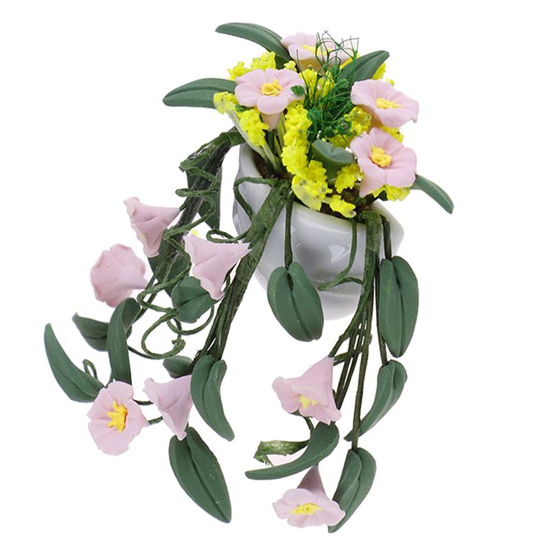 1//12 Dollhouse Miniature Butterfly Orchid Flower Plant Garden Accessory