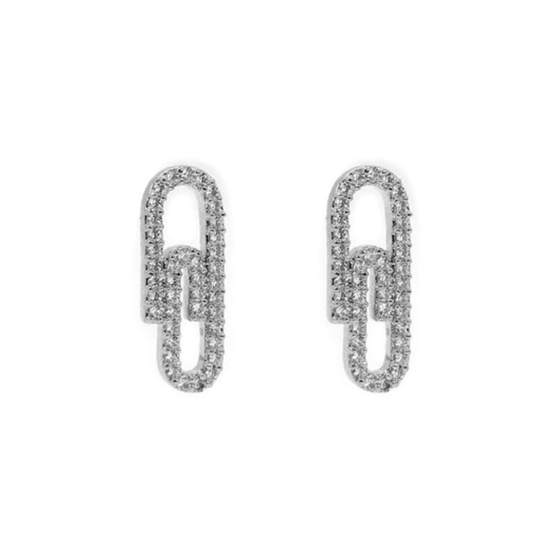 Shertz Clip Cubic Stud Earring (14k)