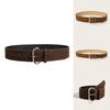Street Style Solid Color Suede Women Casual Wide Belt For Trendy Womens Accessories