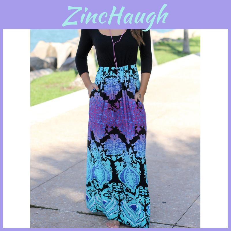 Stunning Us Women Floral Vintage Maxi Dress For Summer Beach Parties And Casual Events