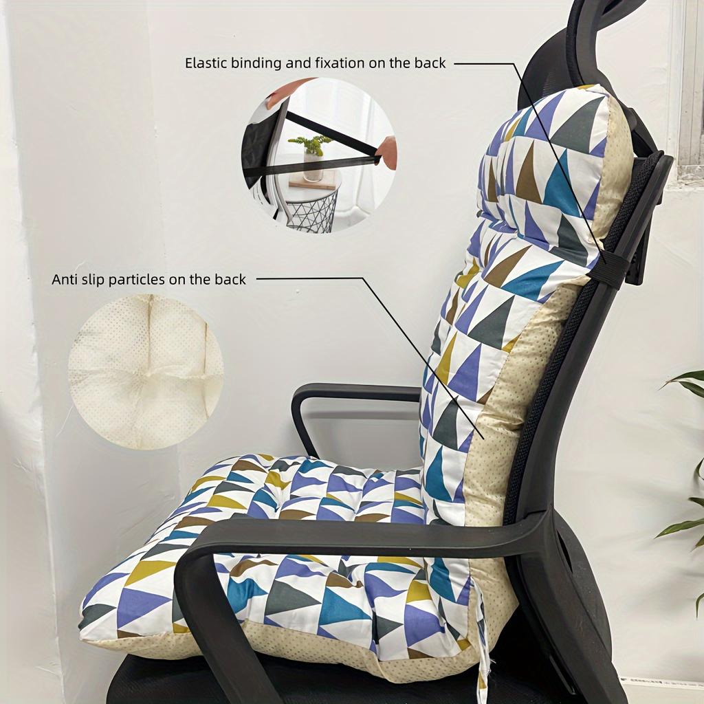 Ergonomic Office Chair Cushion with Integrated Back Support - Featuring a Casual Pattern, Thick And Comfortable Seat Padding