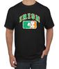 Vintage Distressed Irish Flag Shamrock St Patricks Day Men Graphic T- Shirt
