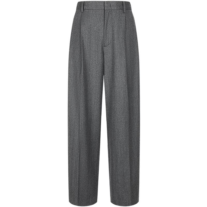 JNBY Autumn Wool Blend Wide-Leg Casual Trousers