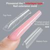 Sandwich Dual Nail Forms 240Pcs 15Size Extensions-Dual Forms Coffin Oval Almond Nail Forms Top Mold Bottom Mold Extensions
