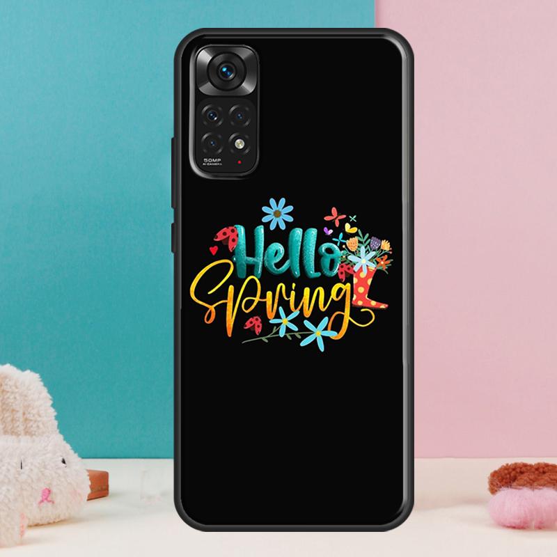 

Hello Spring Flowers Case For Xiaomi Redmi Note 14 13 12 Pro 11 9 10 9S 10S 11S 12S Redmi 14C 13C 10C 12C Cover Redmi 10C