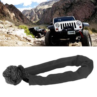 Soft Shackle 20mm 41000 LBS Break Strength Recovery Rope Shackle with Protective Sleeve for Truck Large SUVs Offroad Vehicle