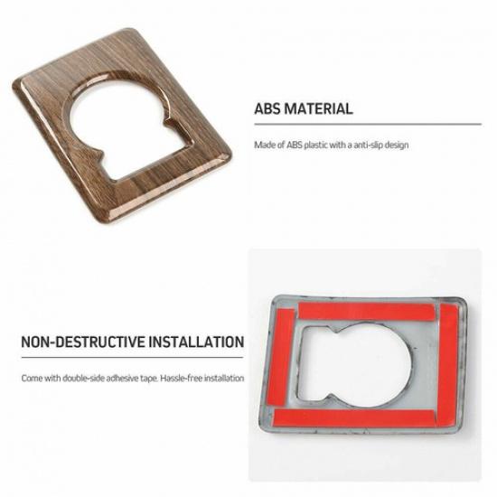 4WD Allradantrieb Schalter Zierblende Abdeckung für Ford F-150 2015- Holzmaserung