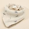 4-Layer Cotton Muslin Drool Bib Babies Toddler Triangle Soft Absorbent Baby Unisex