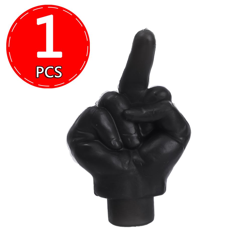 Luminous Valve Caps Middle Finger Style Tire Valve Dust Caps Dustproof Tire Cap Fluorescent Night Glowing Valve Stem Caps Decors