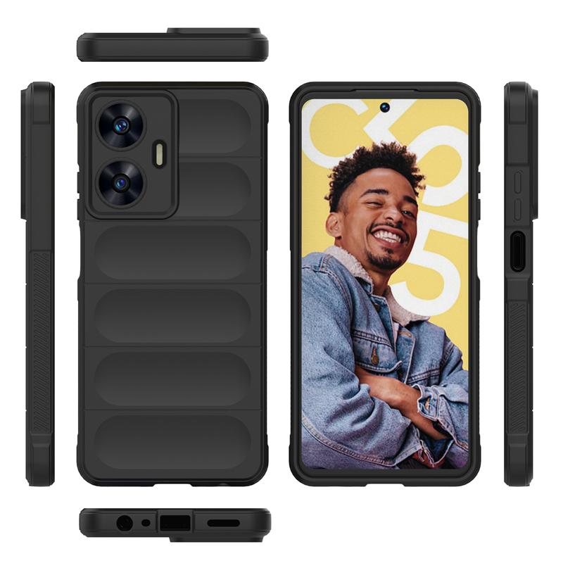 For Realme C55 Case Cover OPPO Realme C55 Capa New Shockproof Armor Back Bumper Soft TPU For Fundas Realme C55 C 55 Cover