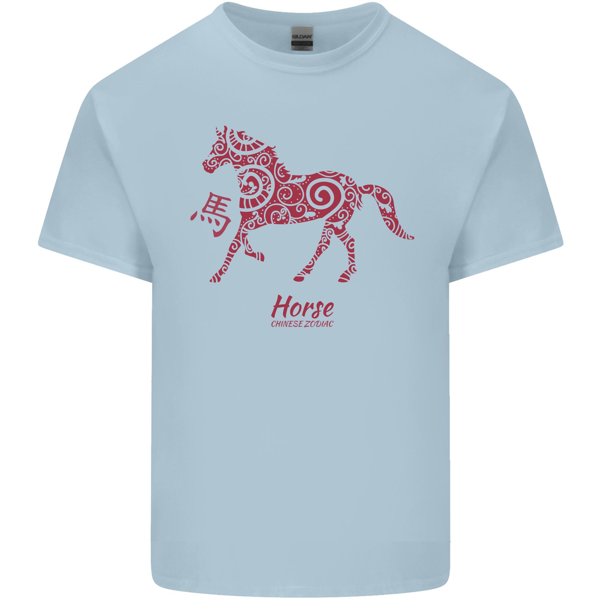 Chinese Zodiac Shengxiao Year of the Horse Unisexs Light Cotton TShirt S