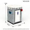 Children assemble toilet blocks, scenic public toilets, small accessories, wild animal cages, educational toy sets.