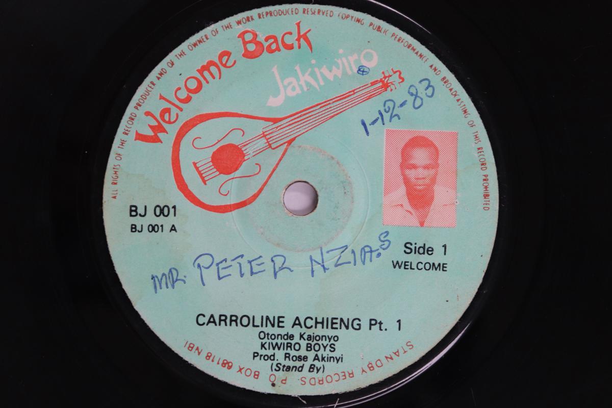 

7inch Record KIWIRO BOYS - Carroline Achieng Pt. 1 / Pt. 2 BJ001 WELCOME BACK JA Kenya World Music Used