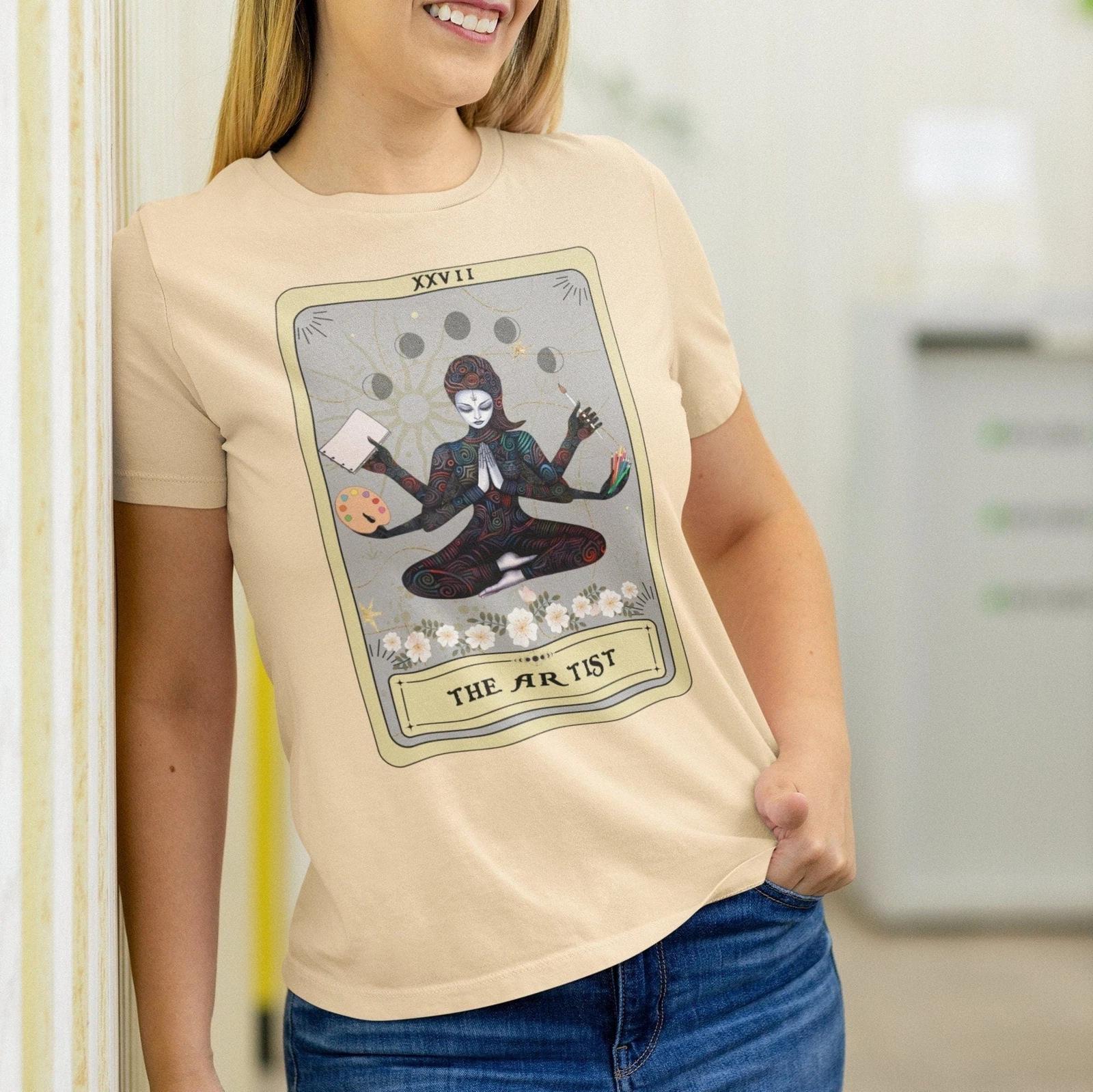 Painting Artist Tarot Card Shirt M