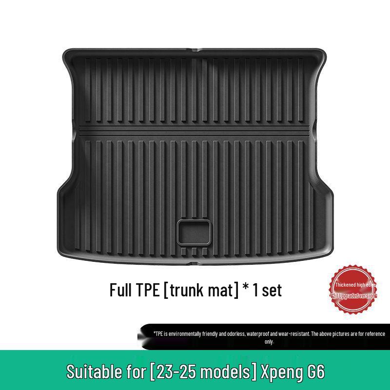 Xiaopeng G6/G7 (2023-2026) TPE Car Floor & Trunk Mats with Backrest Protection