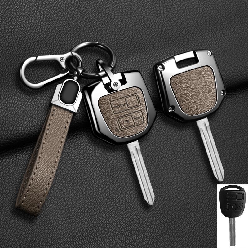 Zinc Alloy Key Case Cover Shell Fob Holder For Toyota FJ Cruiser Land 2008-2014 Yaris Echo For Lexus ES GS LS IS RX SC LX RX400h