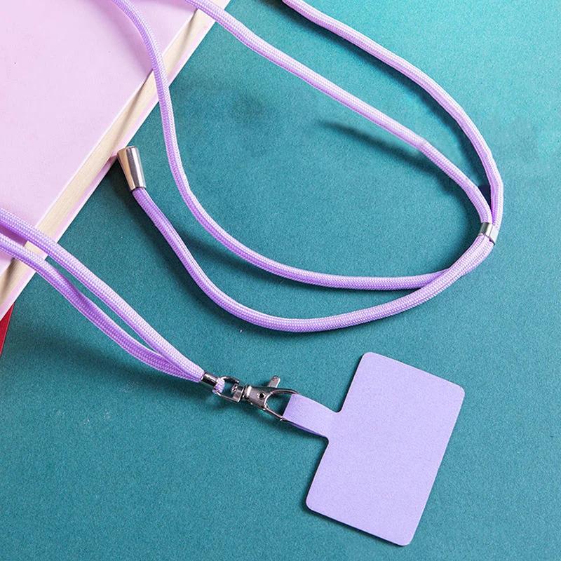 

NEW Adjustable Phone Lanyard Detachable Neck Cord Lanyard Strap Carabiner Compatible Pendant With Card For Mobile Key Fob Colors