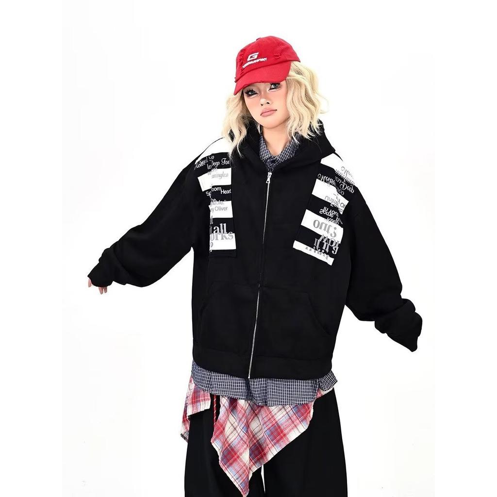 Hong Kong Style Trendy Brand Casual Design Hooded Sweater Men's and Women's Autumn and Winter Lazy Style Versatile Suede Jacket