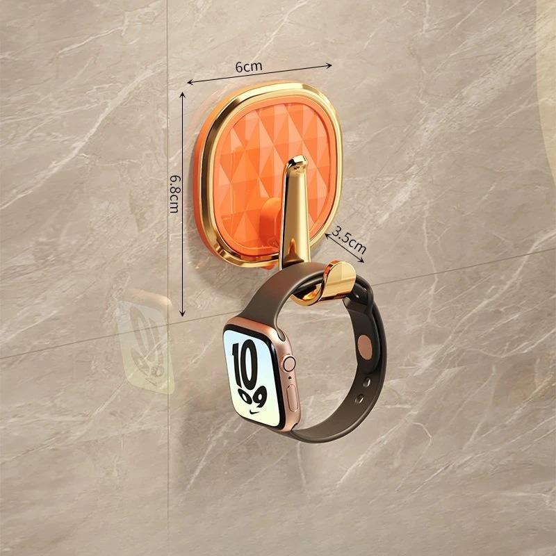 Suction Cup Hook Cute Adhesive Hook Bathroom Door Hanging Rack Kitchen Double Headed Strong Load-bearing Adhesive Hook Key Hooks