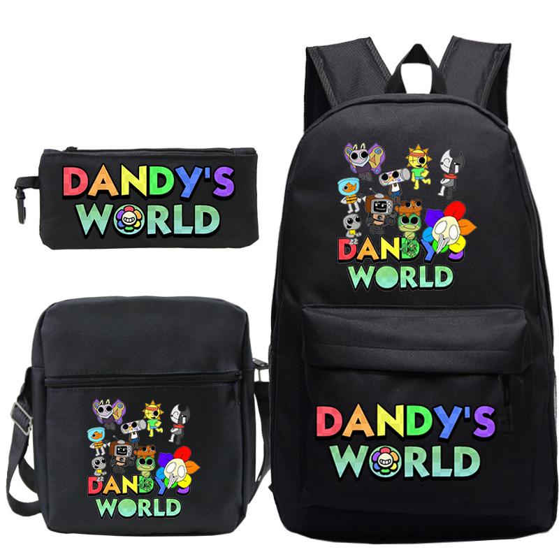 Game Dandy's World Peripheral Printed Backpack Elementary and Secondary School Bag Combination Set