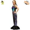 Halloween women's mermaid costume, masquerade cosplay mermaid sequined dress performance costume