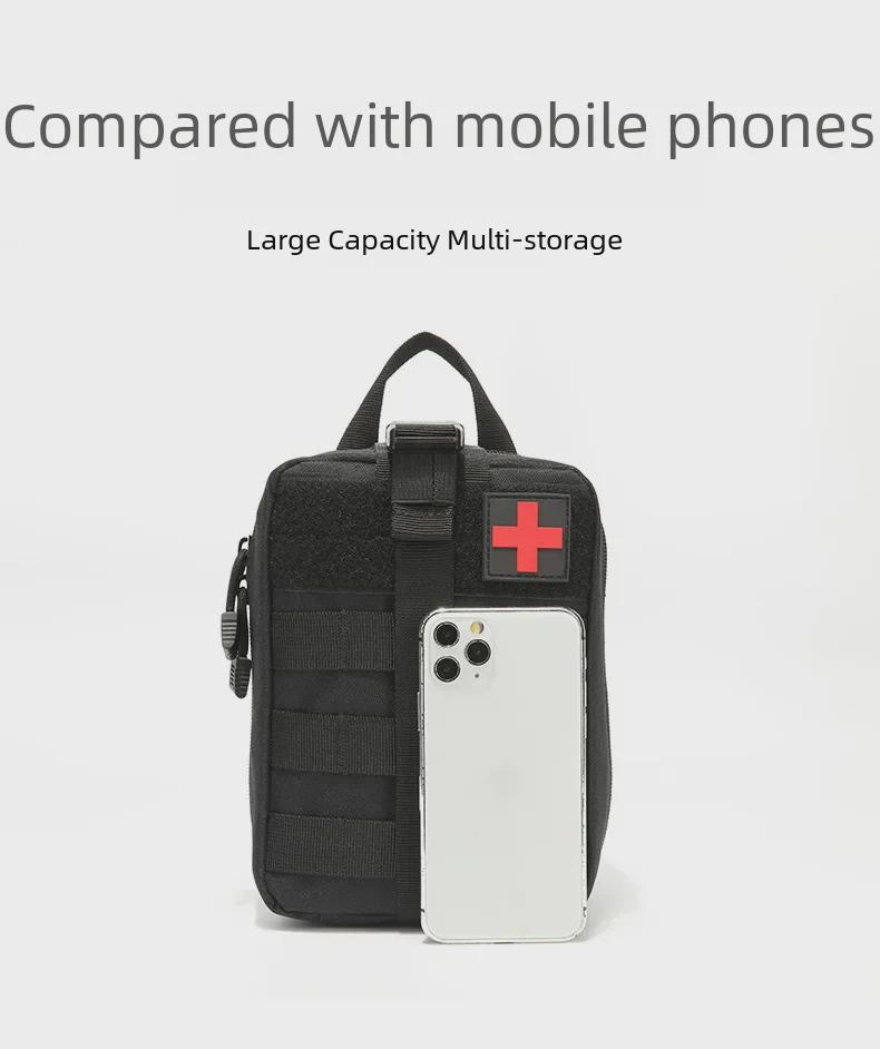 Camouflage Tactical Medical Kit for Outdoor Hiking and Camping