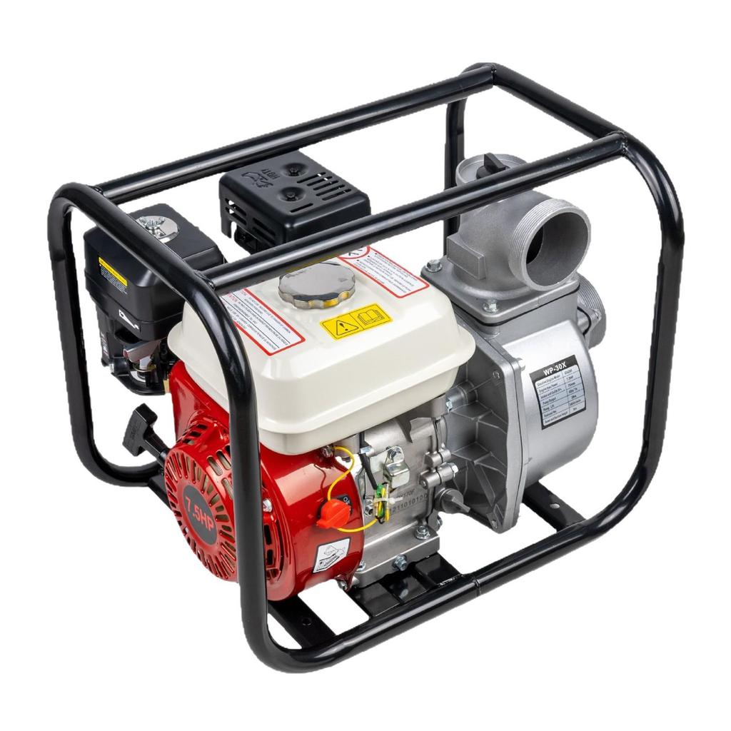 Four-Stroke Gasoline Water Pump, Self-Priming, 2-inch/3-inch, High Flow Rate & High Head, Ideal for Agricultural Irrigation.