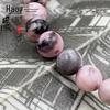 Australian Pink Zebra Stone Beads for DIY Handmade Accessories and Car Pendants
