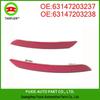 BMW 5 Series F10 Reflective Bumper Light Trim (Parts 63147203237, 63147203238)