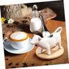 1pc Ceramic Milk Pitcher Lightweight Porcelain Jug for Coffee Syrup and Sauce Easy Pouring Design for Dining and Outdoor Use Capacity