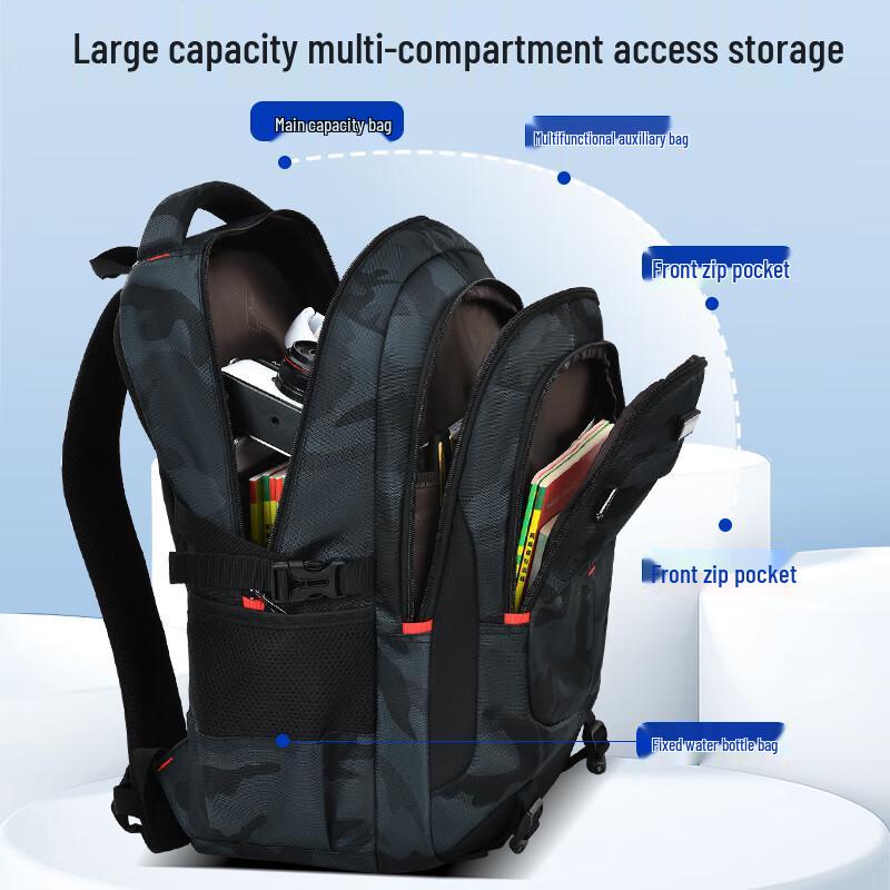 Dishuai 45L Ergonomic Anti-Pressure Boys' School Backpack
