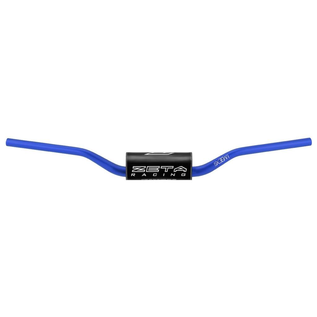 Zeta Racing SX3 Large Diameter Universal High and Includes Bar End Caps and SX Bar Tapered Fat Large Diameter C0738 MX-111 Handlebars, (28.6mm), Blue,
