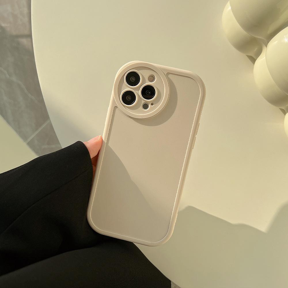 Simple Solid Color IPhone14pro Compatible with 13pro Max Apple Phone Case 12 Silicone 11XR Set 15