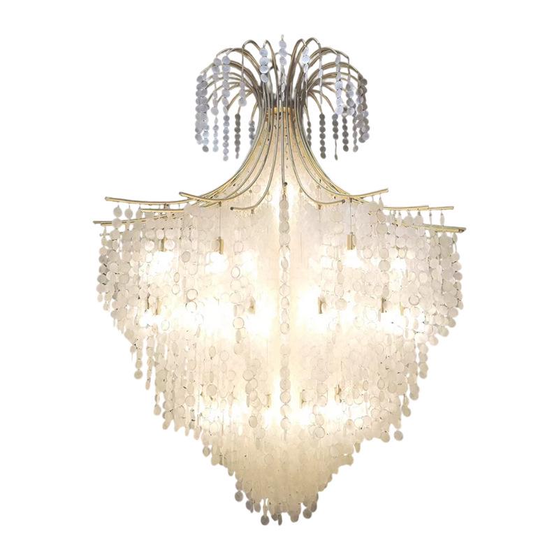 Post-modern Light Luxury Chandelier for Hotel and Office Lobbies, Stairwells – Non-standard Atmospheric Style