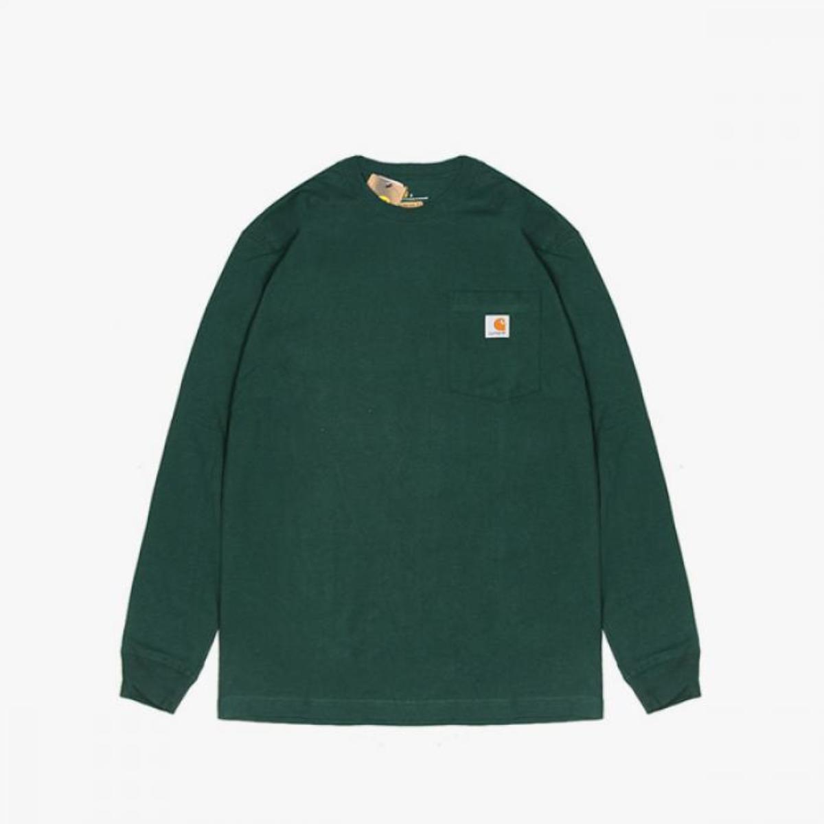 Футболка CARHARTT K126 с длинными рукавами и рабочими карманами HTG 988 988 S 7860₽