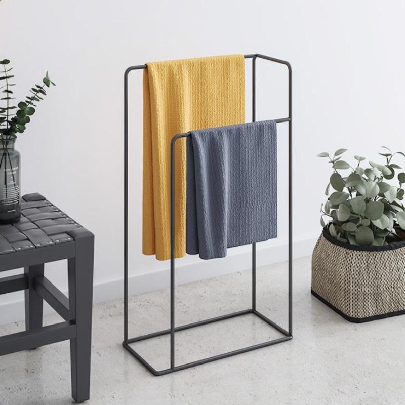 Nordic Style Floor To Floor Bathroom Towel Rack Home Storage Rack Bathroom Towel Rack Home Storage Racks Organization Shelves