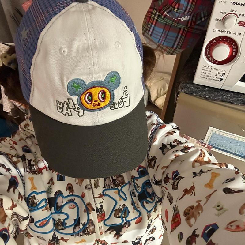 

Cute Big Eared Mouse Star Baseball Hat for Women In Summer Niche American Street Cap Showing Face Small Versatile Hat M（56-58cm）