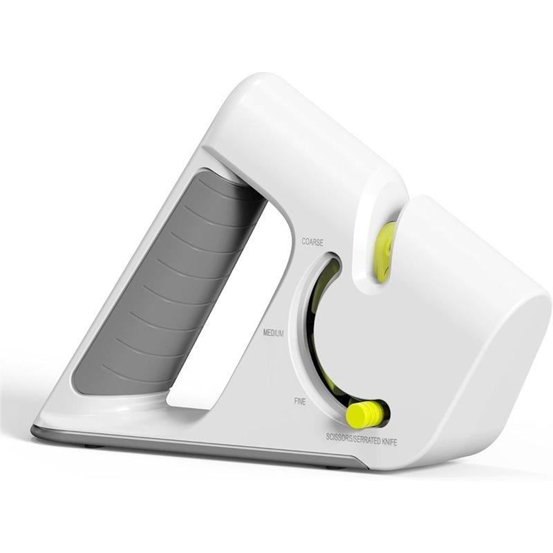 

Pocket Knife Sharpener 4-In-1 For Kitchen Knives-Safe& Easy To Use, Helps Repair, Restore, Polish Blades белый