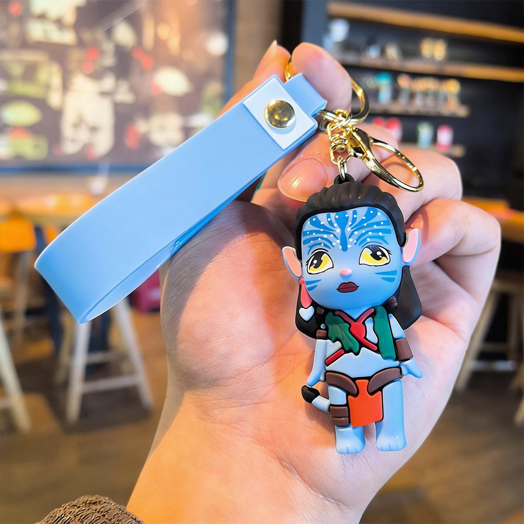 Creative Cartoon Keychain Three-dimensional Doll Bag Couple Pendant Car Key Chain Gift
