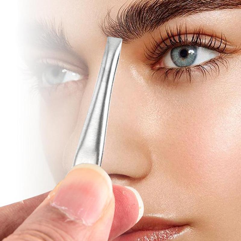 Eyebrow Tweezer Hair Beauty Fine Hairs Puller Stainless Steel Eye Brow Clips Removal Hair Removal Tweezers Makeup Tools