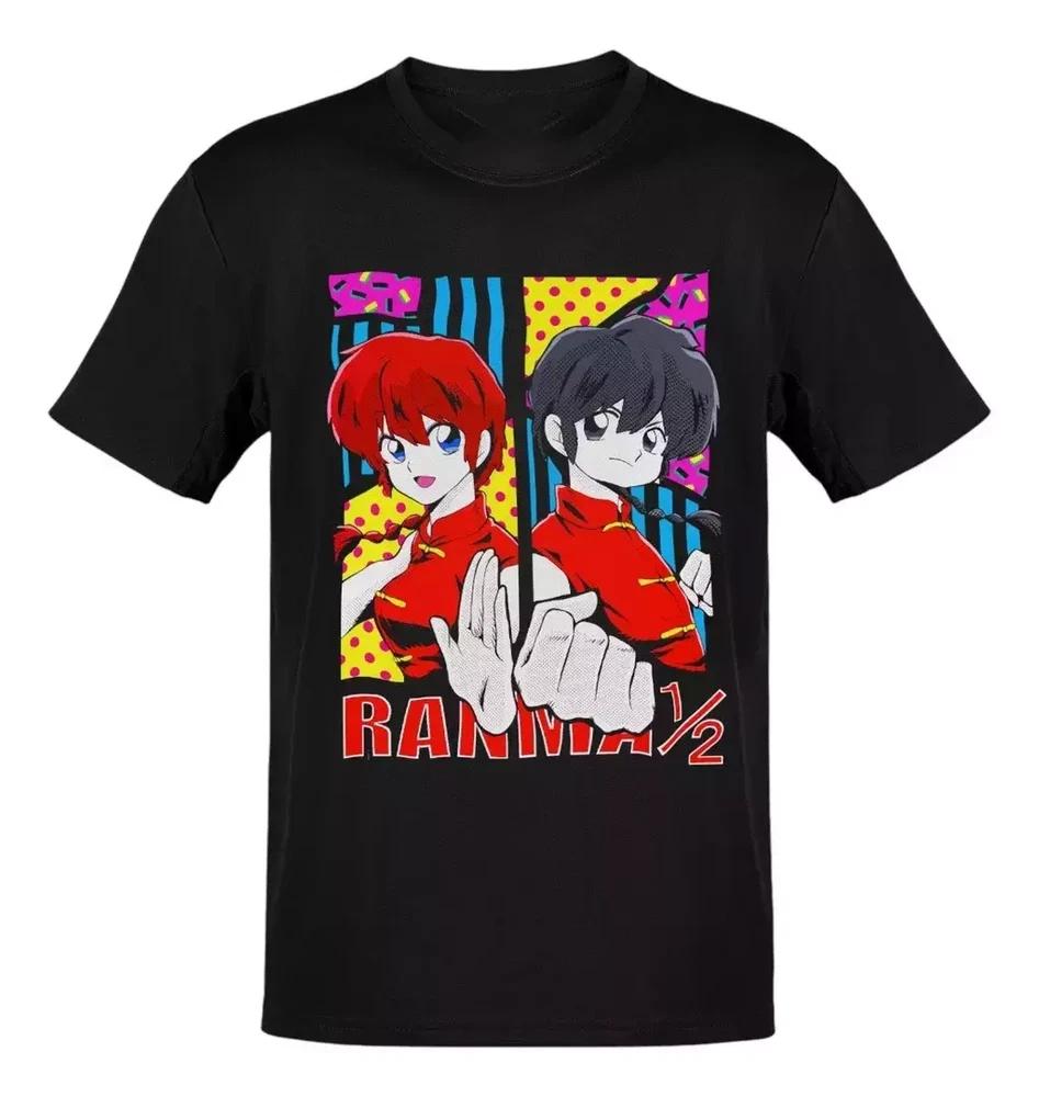 Anime Ranma 12 Ranma Red Letters TShirt Size S4XL Gift For Friends S