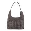 Metallic Cord Pattern Knit Tote Bag One-handle