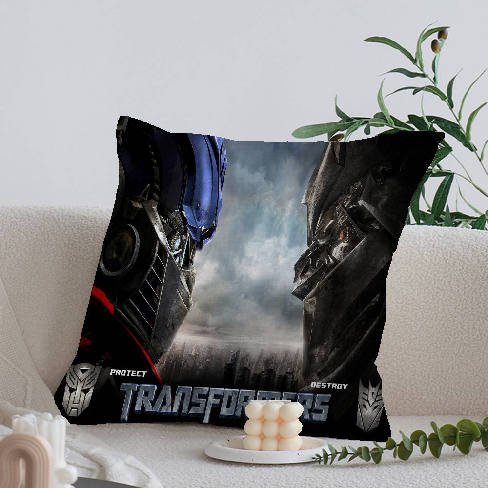 T-Transformers Maple Design Cushion Cover Happy Autumn Harvest Decor Holiday Decorati Pillow Cover