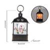 Christmas Lantern Man Snowman Deer Jesus Pattern Glowing Lamp Ornament Portable